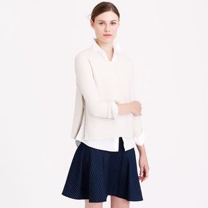 J. Crew Boiled Wool Zip Sweater